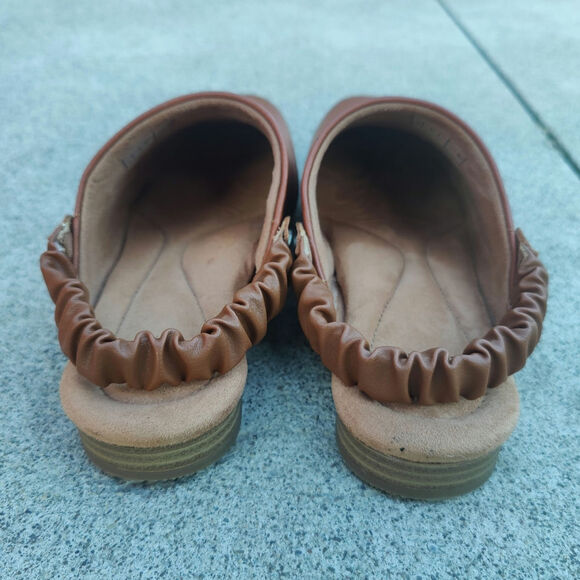 Brown Leather Mules by Earth Origin sz7.5 - Picture 5 of 8